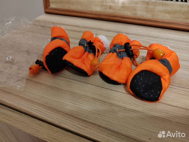 Тёплые ботиночки для собак мелких пород