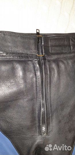 Мотоштаны кожаные бу