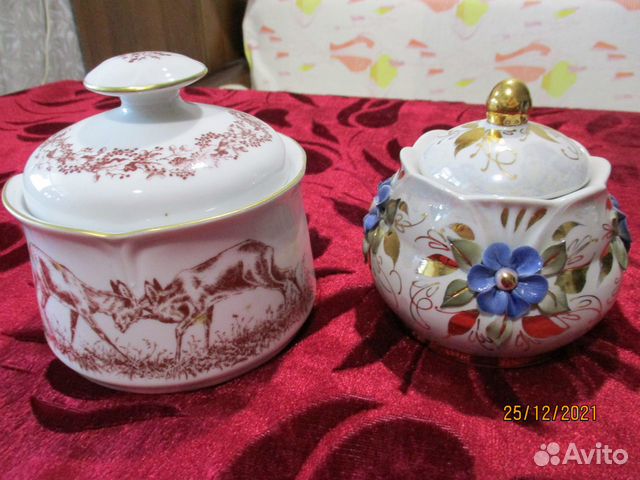 Фарфоровые сахарницы из ГДР и СССР