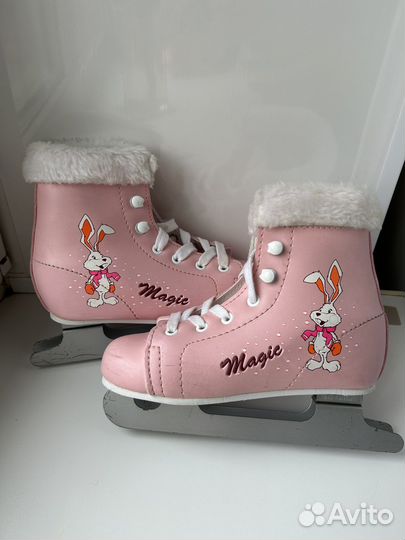 Детские ледовые коньки с двойными лезвиями