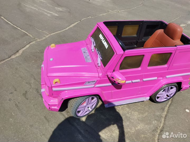 Электромобиль детский Гелентваген розовый