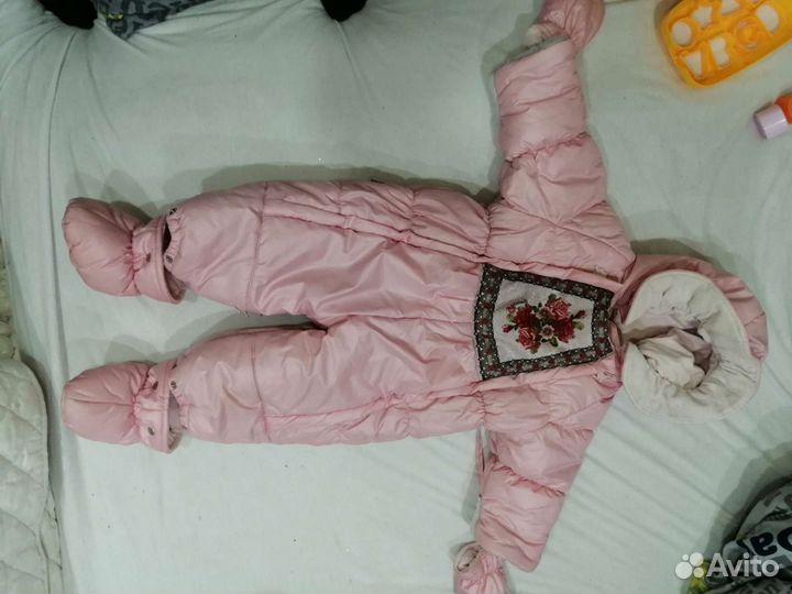 Зимний комбинезон для девочки 74 80