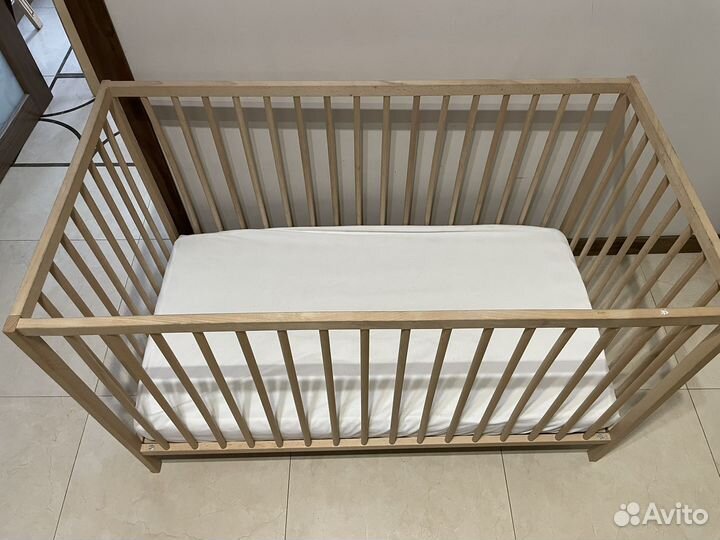Детская кроватка Икеа Сниглар + матрас