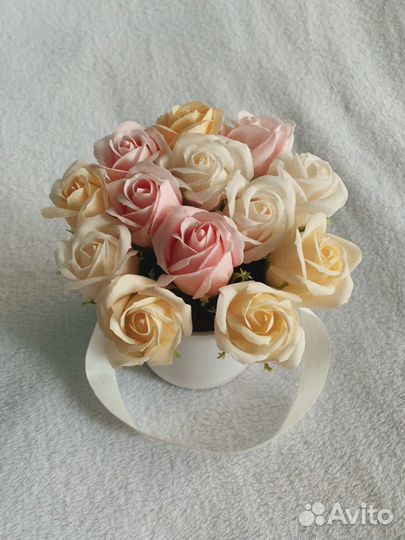 Букет из мыльных роз