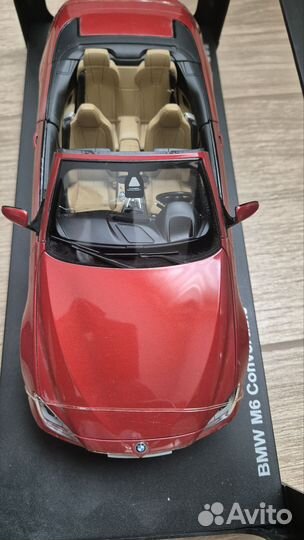 Модель автомобиля BMW M6 Convertible 1:18