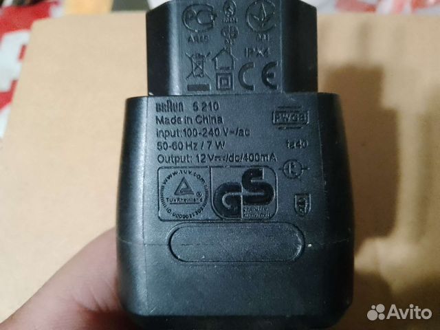 Сетевой адаптер для электробритвы Braun 12v 0,4A
