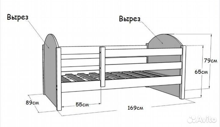 Детская кровать односпальная