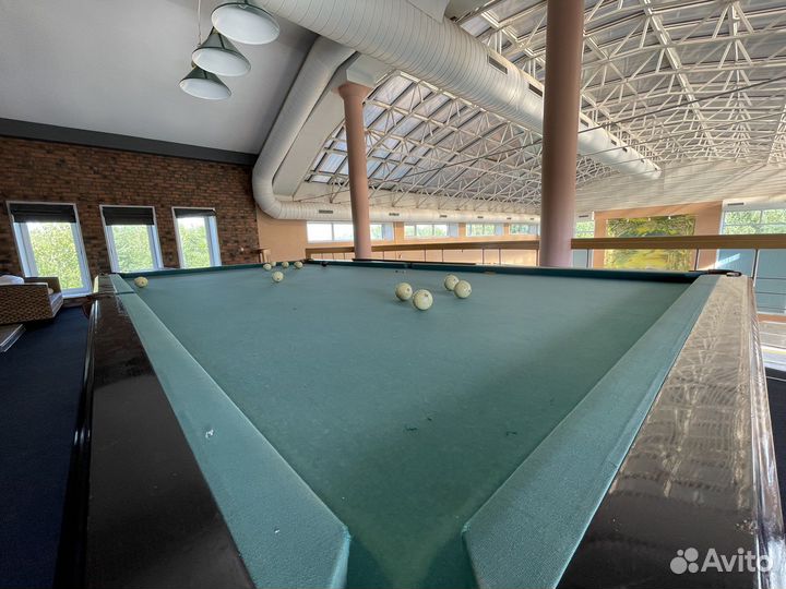 Большой бассейн с баней на дровах