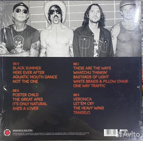 Виниловая пластинка Red Hot Chili Peppers - Unlimited Love (Limited Edition 180 Gram Blue Vinyl 2LP)