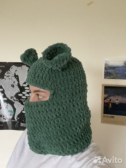 Вязаная балаклва шрек у2k