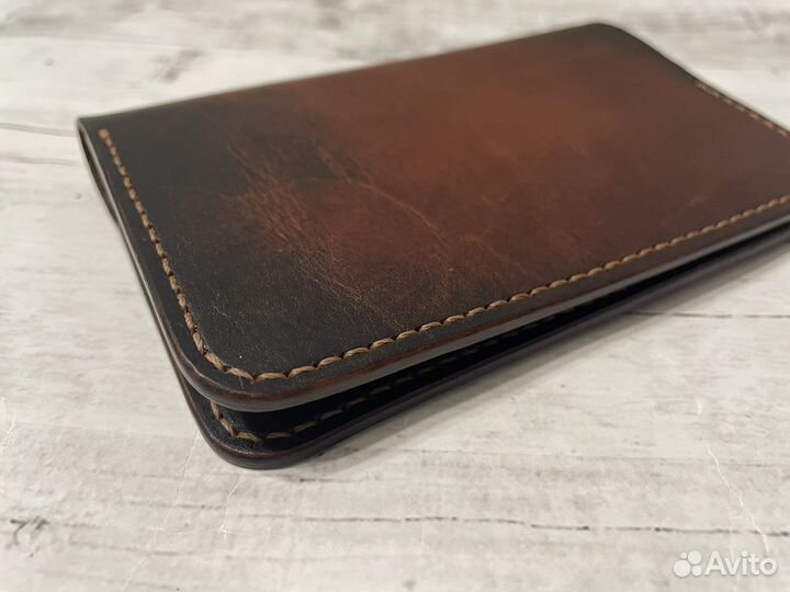 Обложка на паспорт, изделия из натуральной кожи