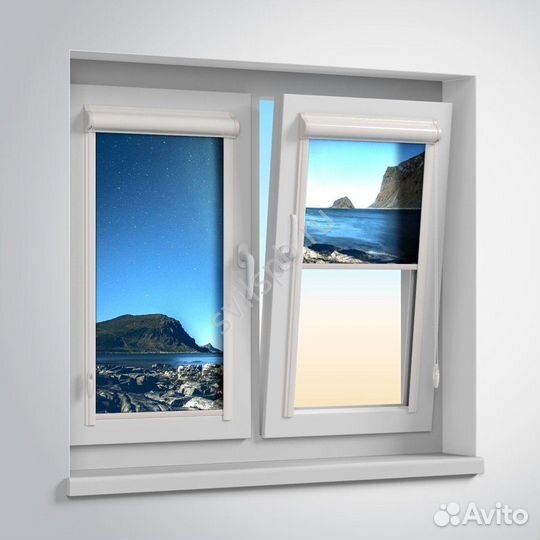 Рулонные шторы 2в1 на заказ