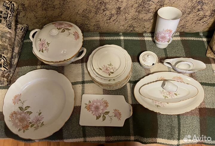 Столовый сервиз дулево хризантемы