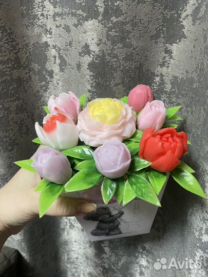 Букет цветов из мыла