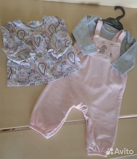 Фирменная одежда для девочки 68