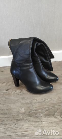 Сапоги женские демисезонные кожаные 38 размер