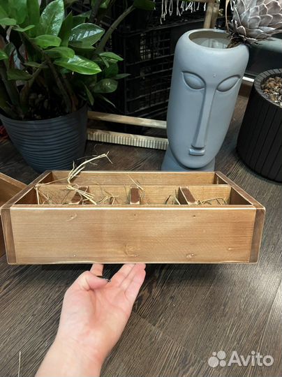 Коробка подарочная деревянная