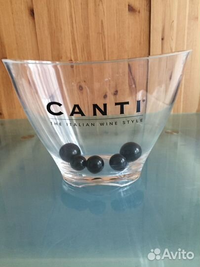 Ваза/Сосуд Кьянти для дизайна или Льда, Икры, Шамп