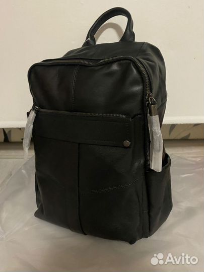 Рюкзак мужской большой из натуральной кожи