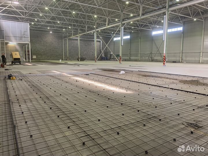 Бетонная стяжка с топпингом