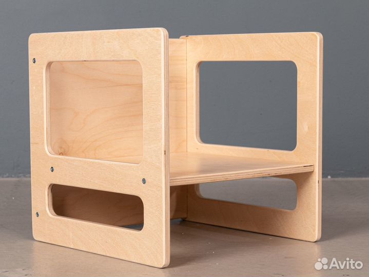 Детский стол и стул растущие / куб Монтессори