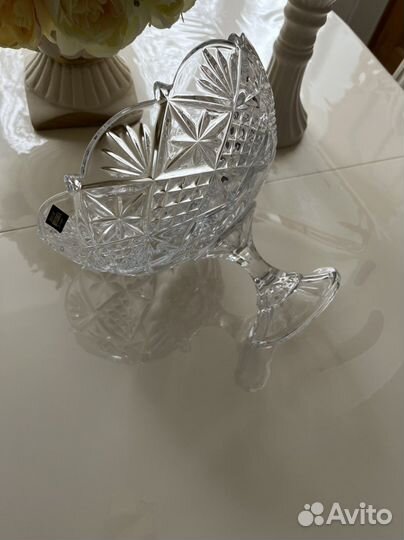 Фруктовница crystalite bohemia/ваза/хрустальная