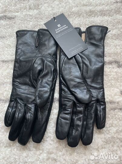 Перчатки женские кожаные новые