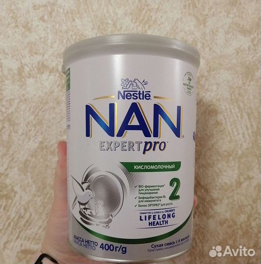 Смесь Нан кисломолочный 2
