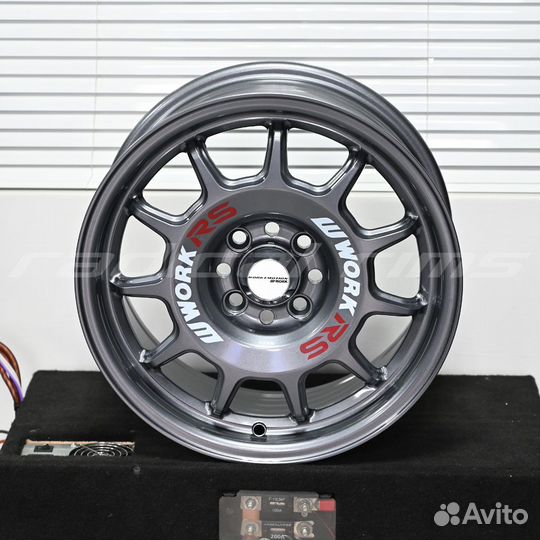 Zoomer FF63 Work RS11 15x7 4x100 Dark Gunmetal