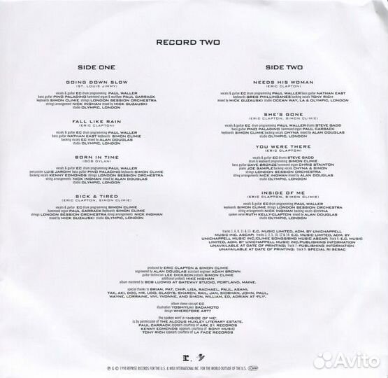 Винил Eric Clapton – Pilgrim (2LP)