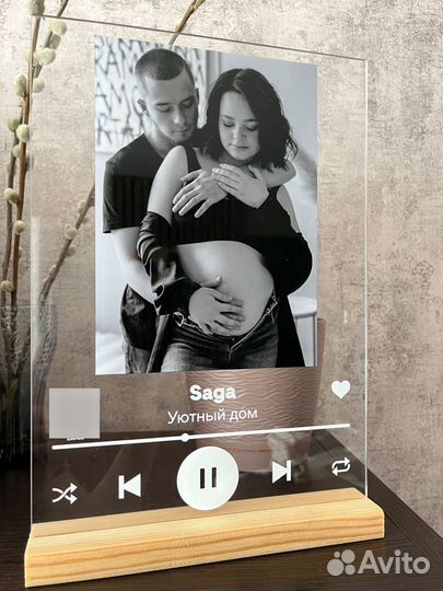 Трек пластинка с живым фото