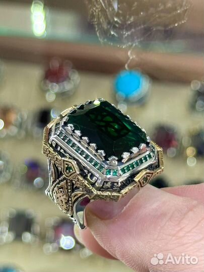 Кольцо серебро