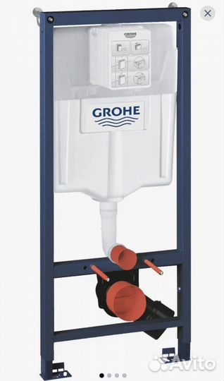Инсталляция Grohe с черным унитазом