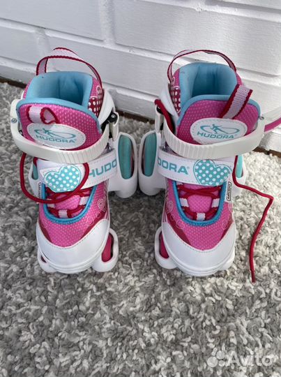 Ролики раздвижные hudora как новые 26-27-28-29