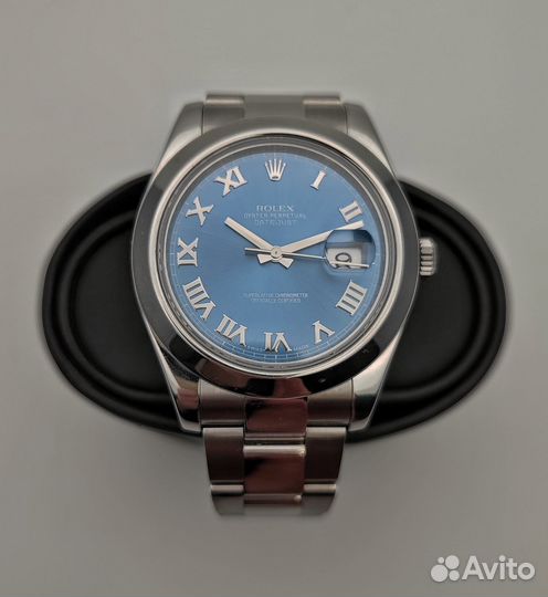 Rolex Datejust 41 Blue Dial Roman Indexes