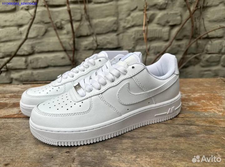 Nike AIR force 1 LOW белые унисекс хит 2024