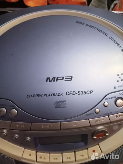 Sony CD, MP3, cassette с пультом
