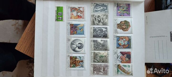 Советские марки и зарубежные