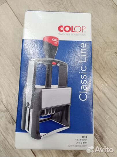 Новый самонаборный штамп с датой