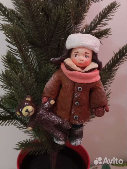 Ватные елочные игрушки новые