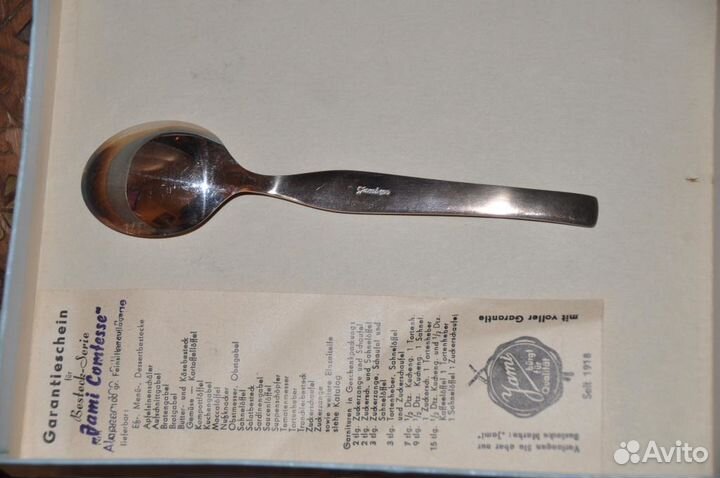 Германия, серебрение,6 ложек,40-50-е г