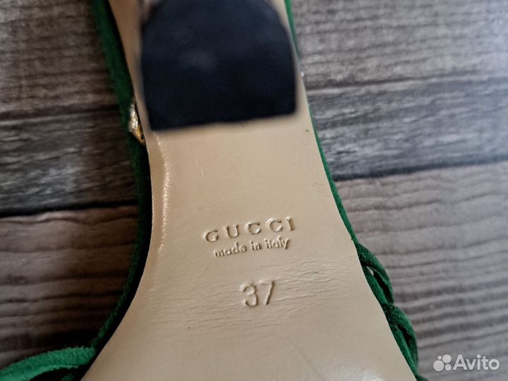 Gucci,роскошные мюли,37,5