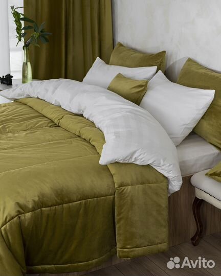 Покрывало Беллиссимо темный янтарь новое плед