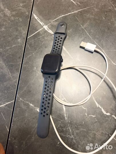 Часы apple watch 7 45 mm черные