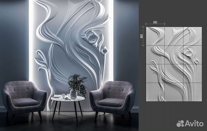 Панно барельеф