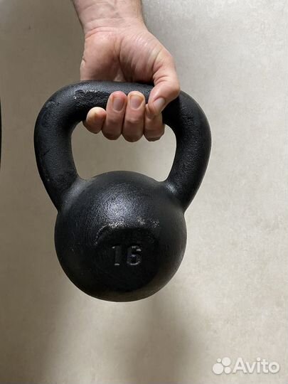 Гиря 16 кг чугунная