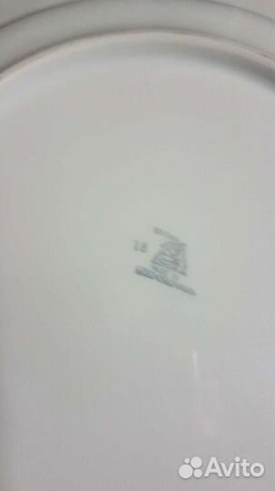 Большое блюдо,фарфор,Богемия