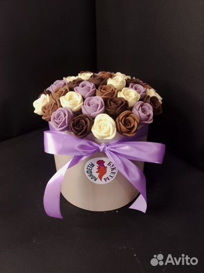 Шоколадные Розы - 37 шт в Коробке