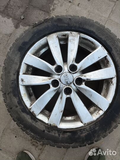 Комплект колес(зима) на Kia(Hyundai) 205/55R16