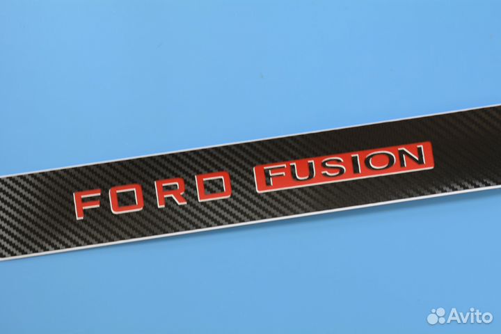 Накладки на пороги Форд Фьюжн / Ford Fusion (2002